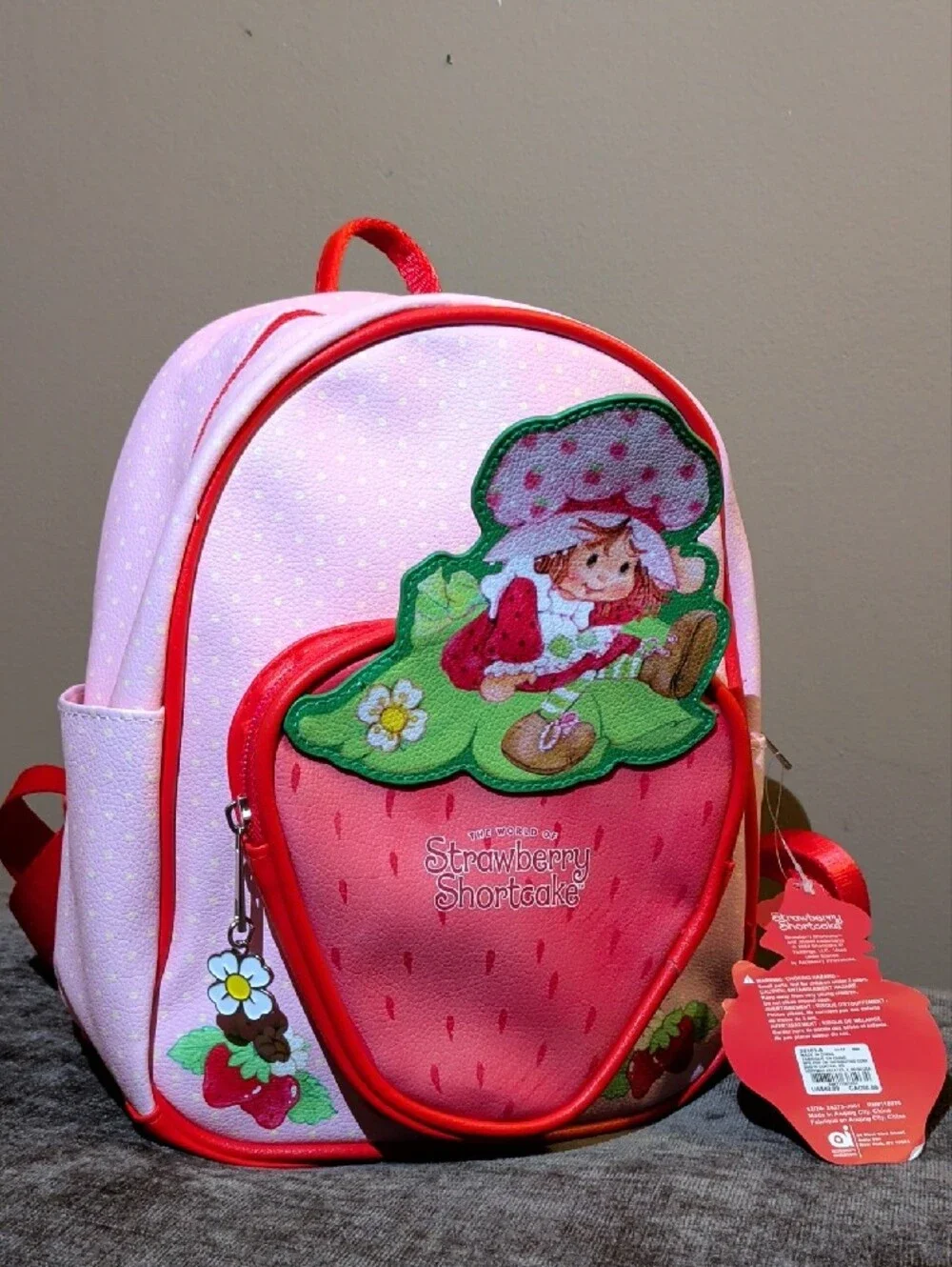 Claire's Strawberry Shortcake Pink and Red Kids Backpack
